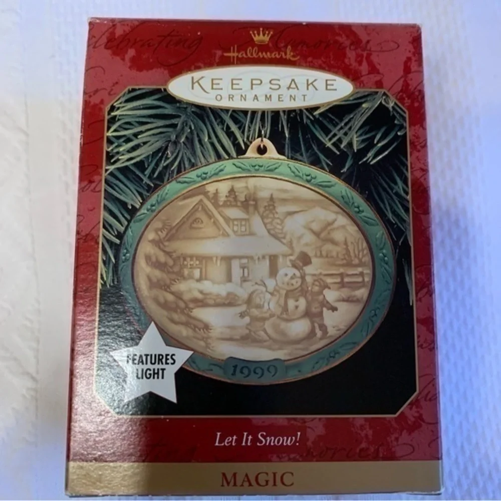 Vintage‎ Hallmark Keepsake Let it Snow! 1999 Christmas ornament
